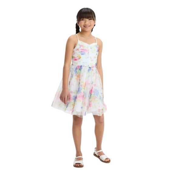 Zenzi Girls' Sleeveless Floral Dress new - Picture 1 of 7